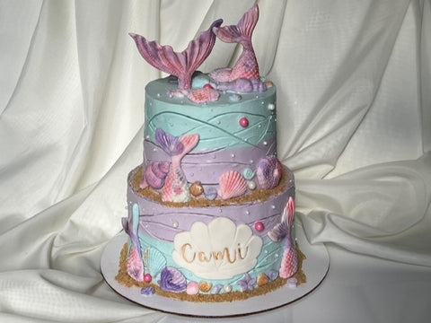 Birthday Cake - Mermaid tails