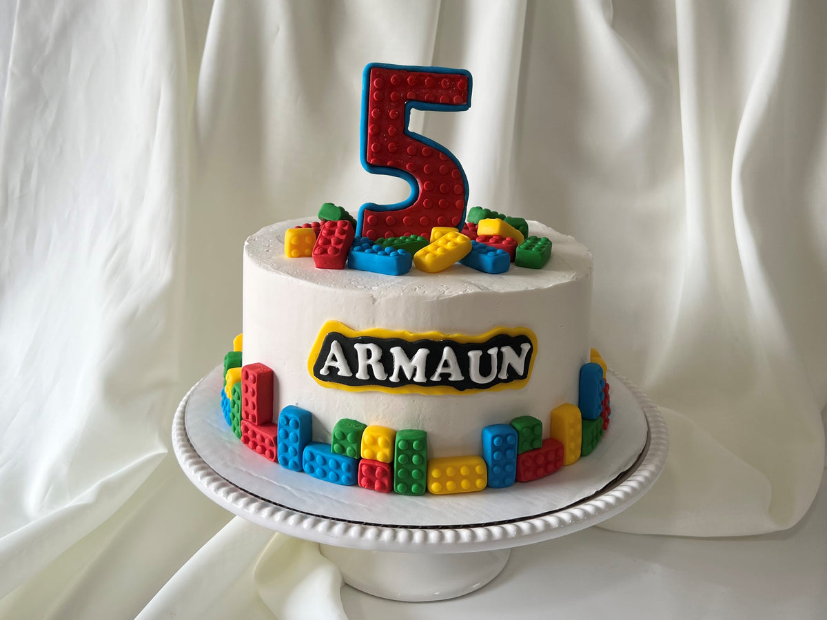 Lego cake for boy on sale