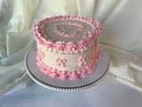Vintage Heart Cake