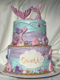 Birthday Cake - Mermaid tails