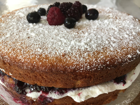 Berries Marmalade Cake (Gluten free available)