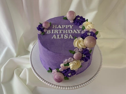 Birthday cake - Purple